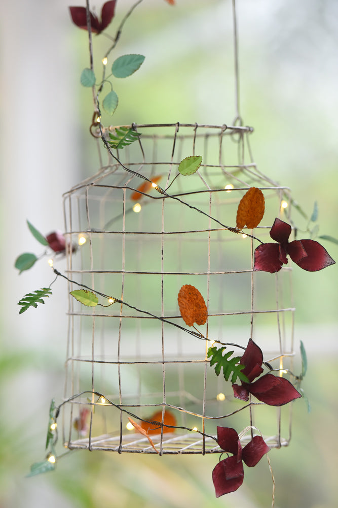 Handmade Metal LED Fairy Lights,Petit Fleur (Battery operated)