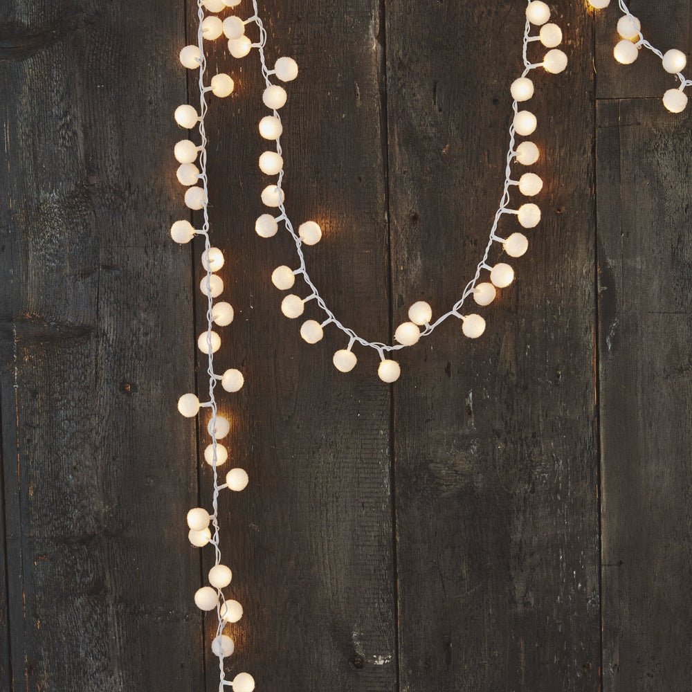 Pom Pom LED Fairy Light ( Mains Operated )