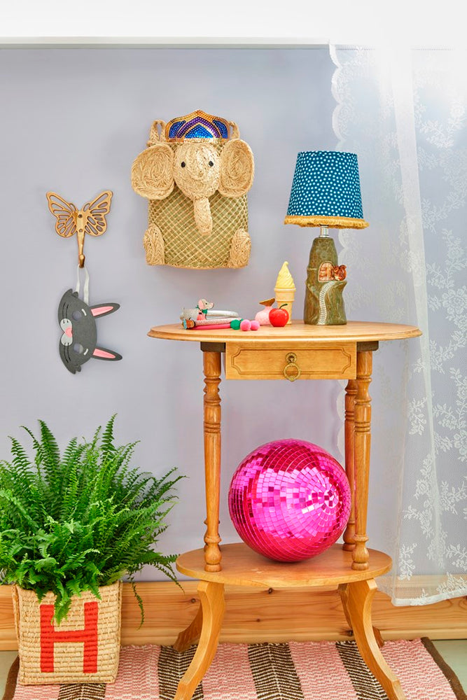 Rice Raffia Alphabets Basket