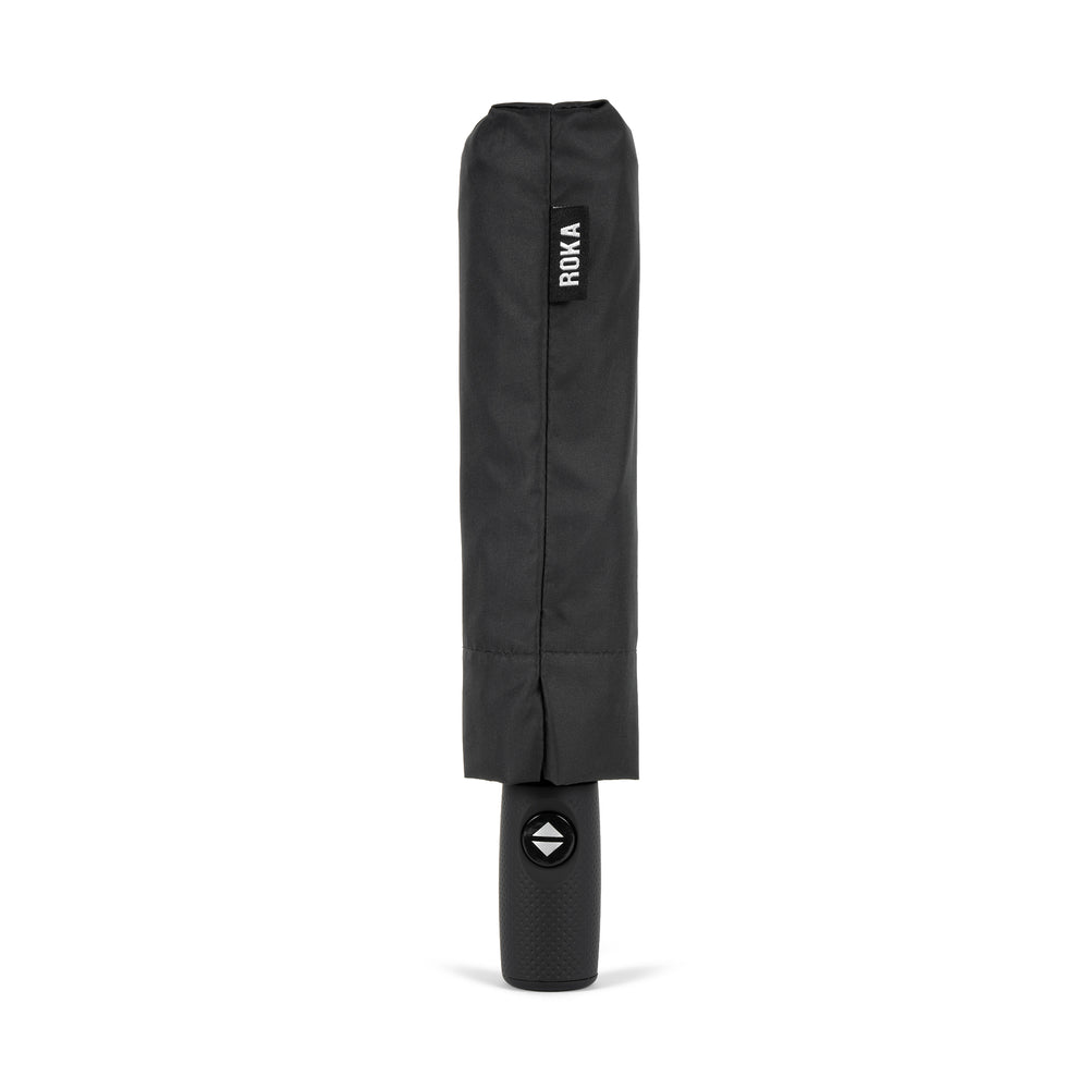 Roka London Waterloo Sustainable Umbrella, Black