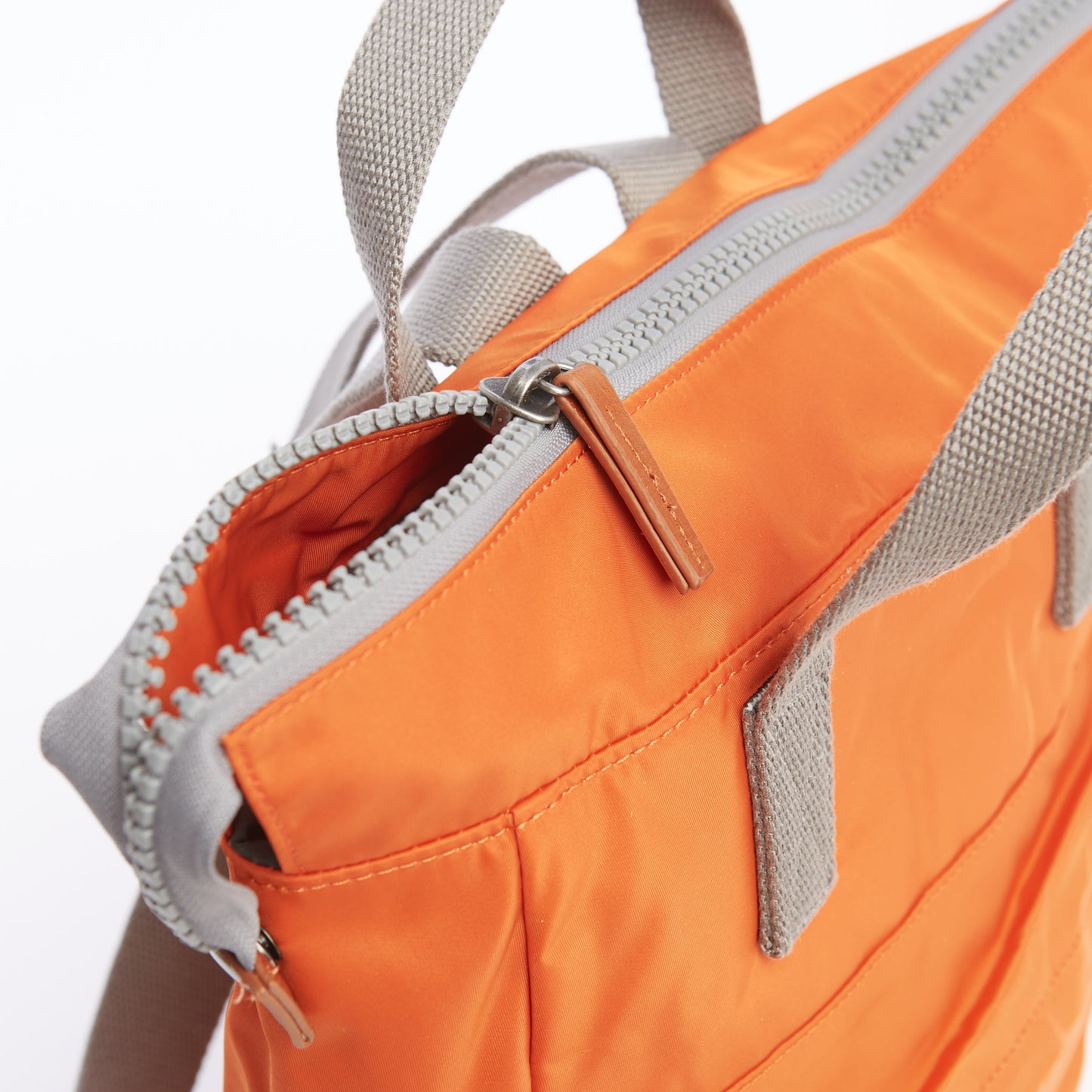 Roka London Bantry B Small Rucksack, Burnt Orange (Sustainable Nylon)