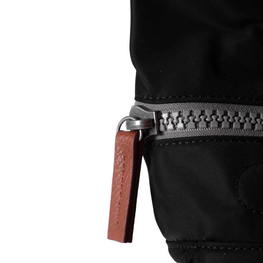 Roka London Canfield B Small  Sustainable Nylon Rucksack, Black
