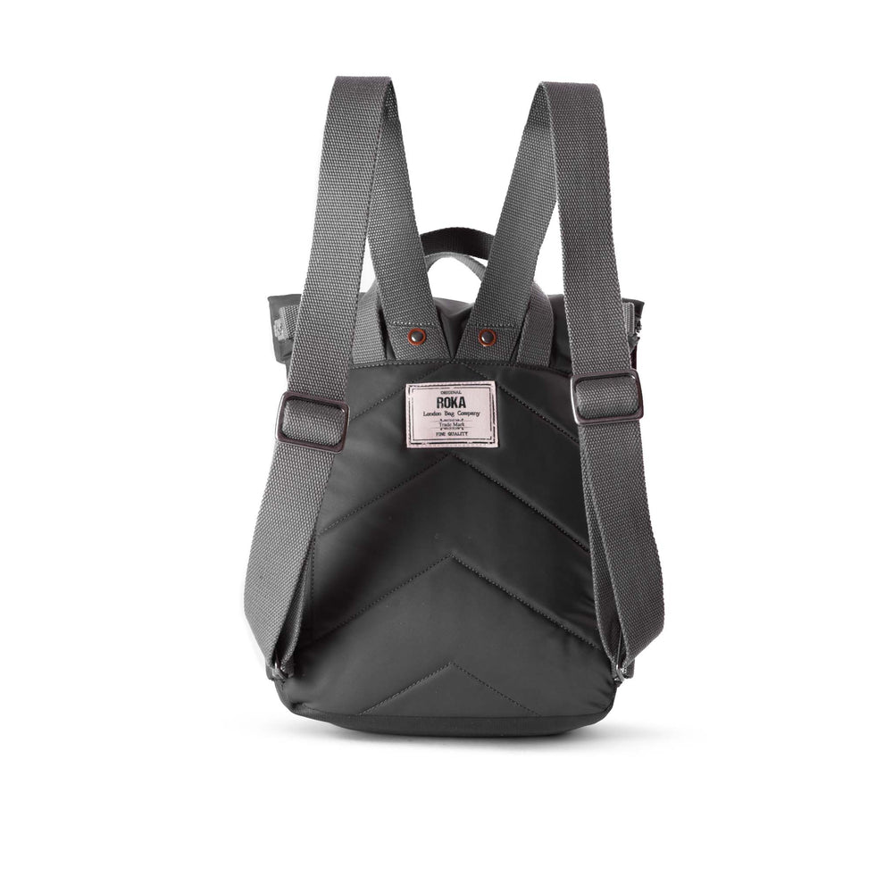 Roka London Canfield B Sustainable Nylon Rucksack, Graphite