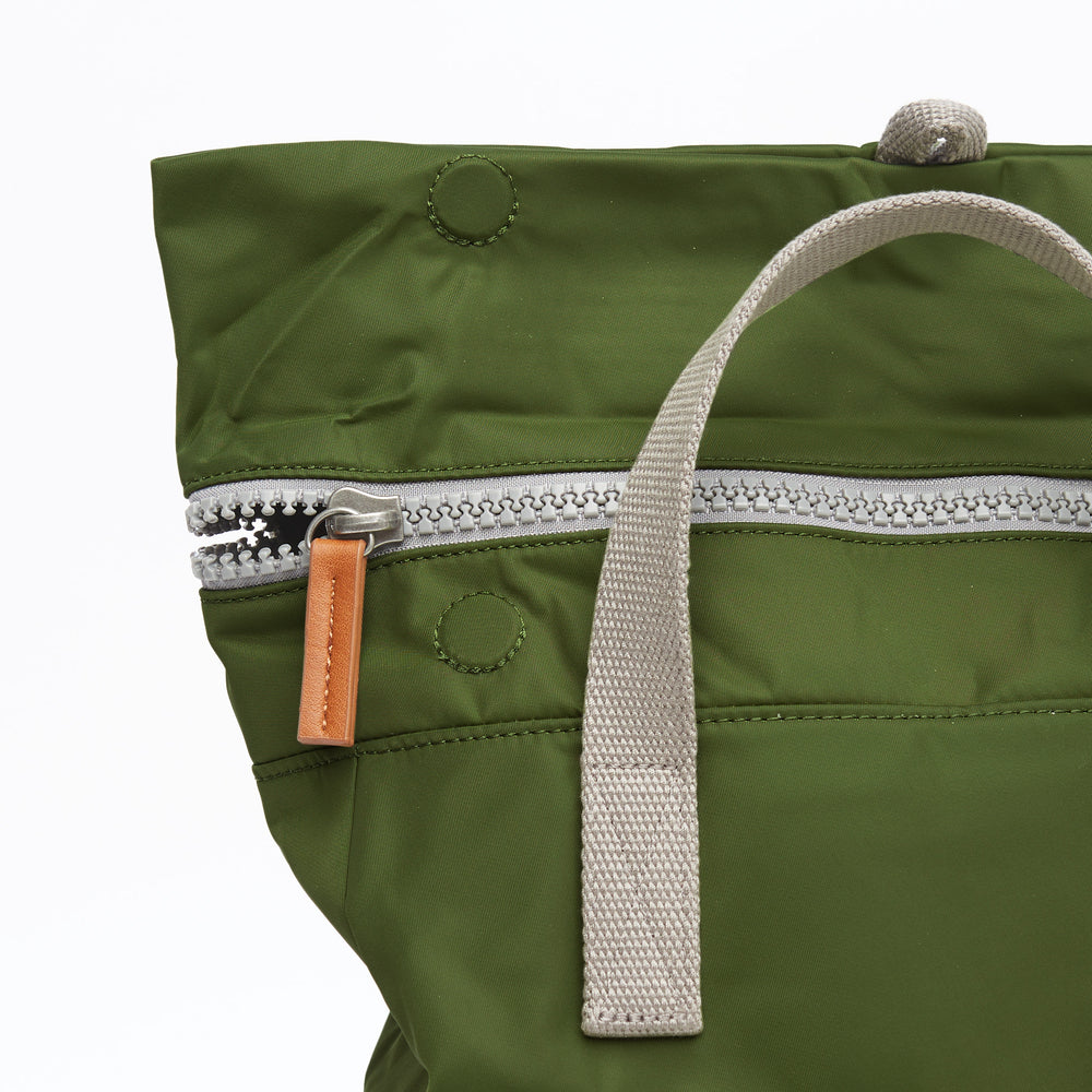 Roka London Canfield B Sustainable Nylon Rucksack, Avocado