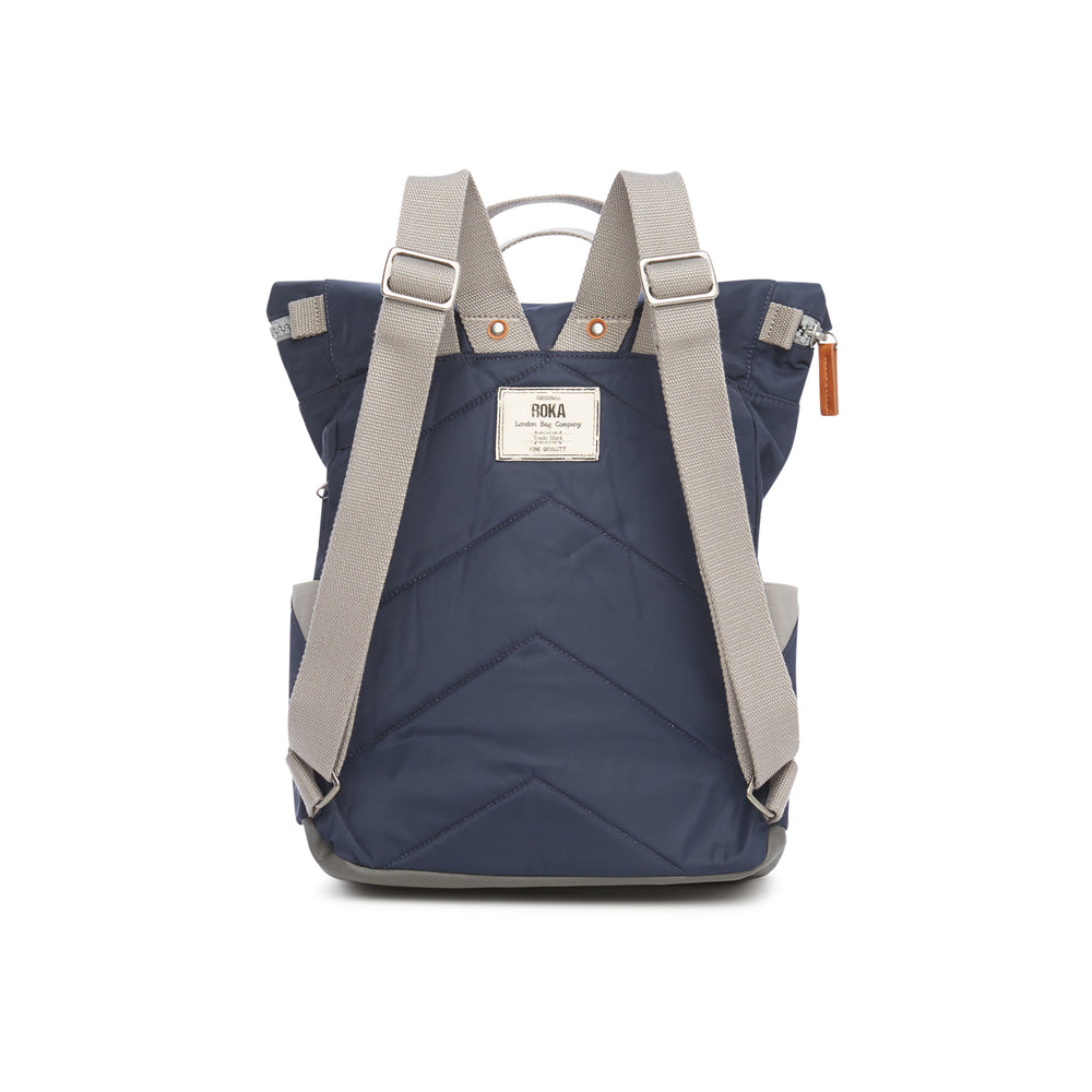 Roka London Canfield B Sustainable Nylon Rucksack, Midnight