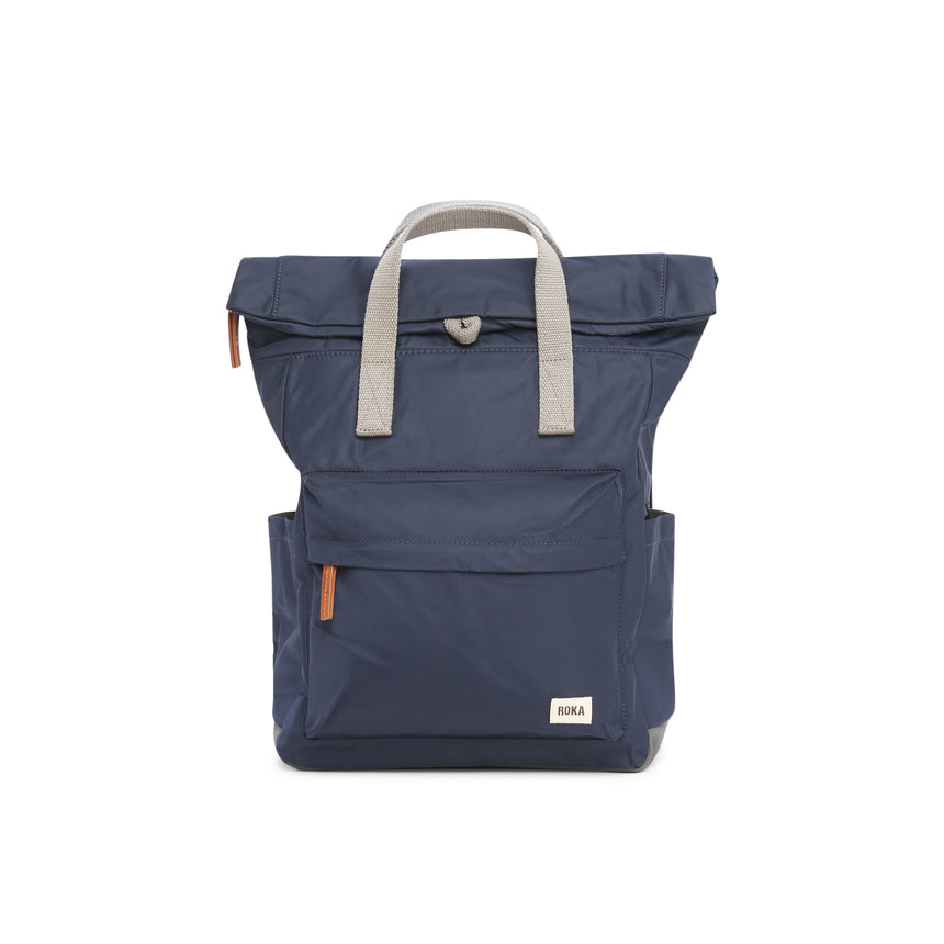 Roka London Canfield B Sustainable Nylon Rucksack, Midnight