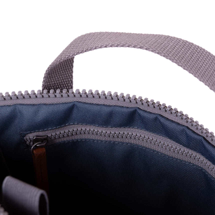 Roka London Finchley Sustainable Canvas Rucksack, Airforce
