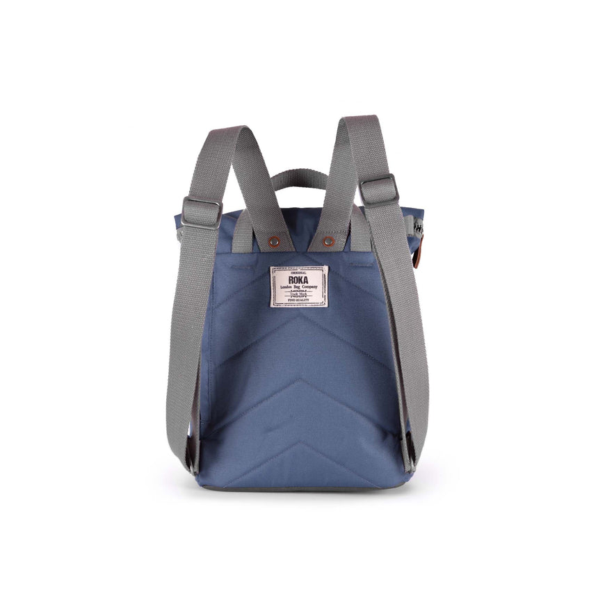 Roka London Finchley Sustainable Canvas Rucksack, Airforce