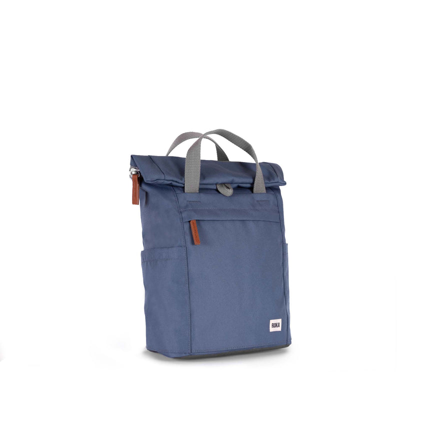 Roka London Finchley Sustainable Canvas Rucksack, Airforce