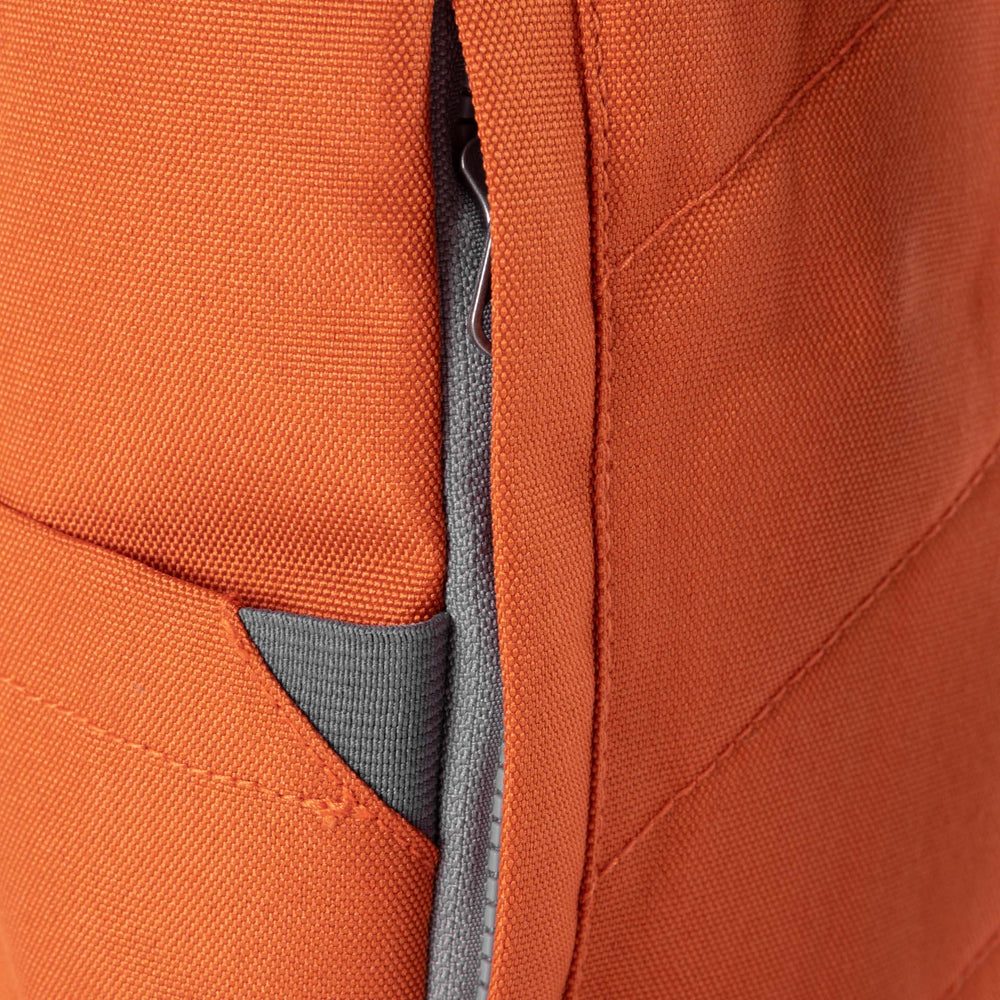 Roka London Finchley Sustainable Canvas Rucksack, Atomic Orange