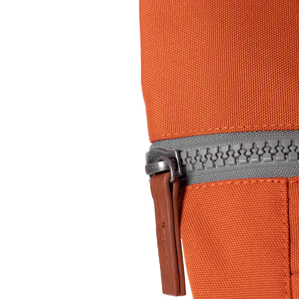 Roka London Finchley Sustainable Canvas Rucksack, Atomic Orange