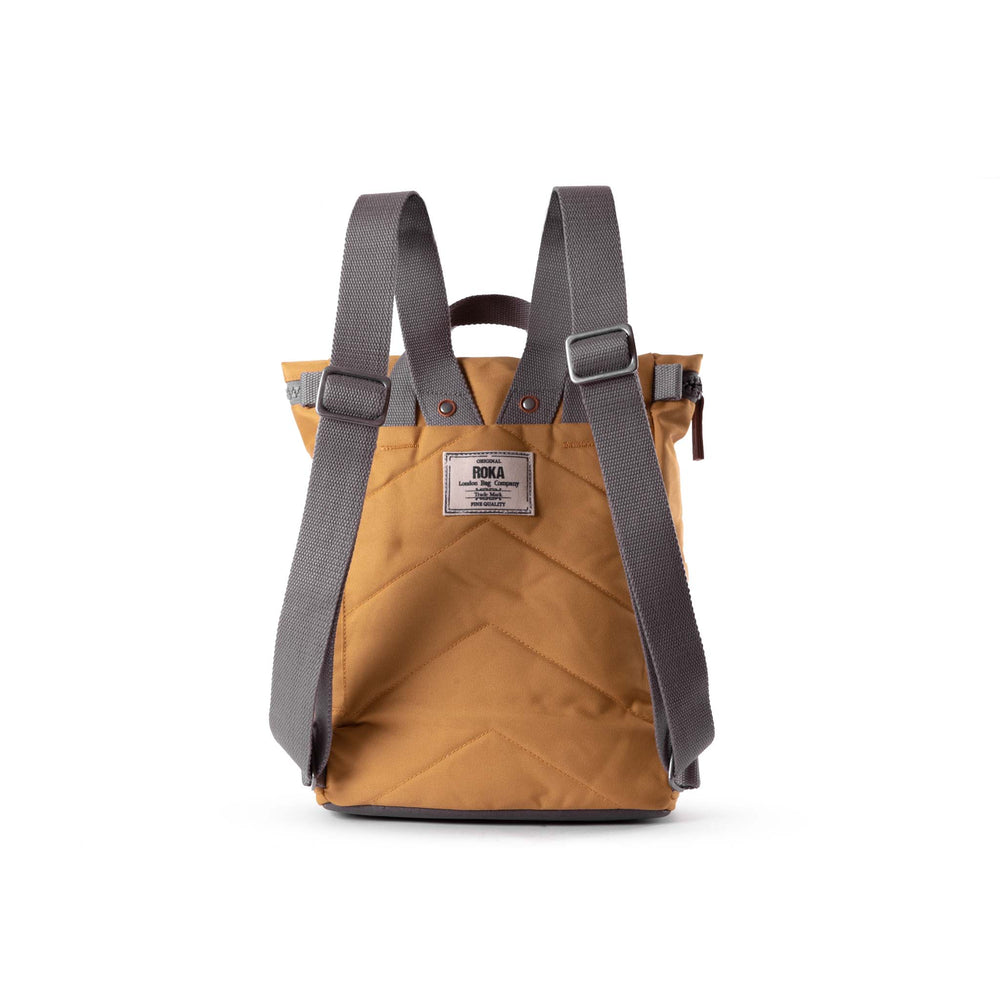 Roka London Finchley Sustainable Canvas Rucksack, Flax