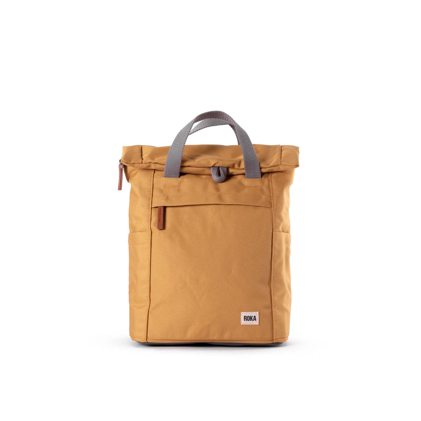 Roka London Finchley Sustainable Canvas Rucksack, Flax