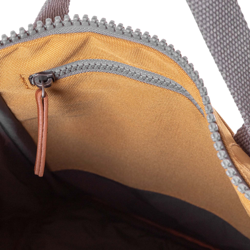 Roka London Finchley Sustainable Canvas Rucksack, Flax