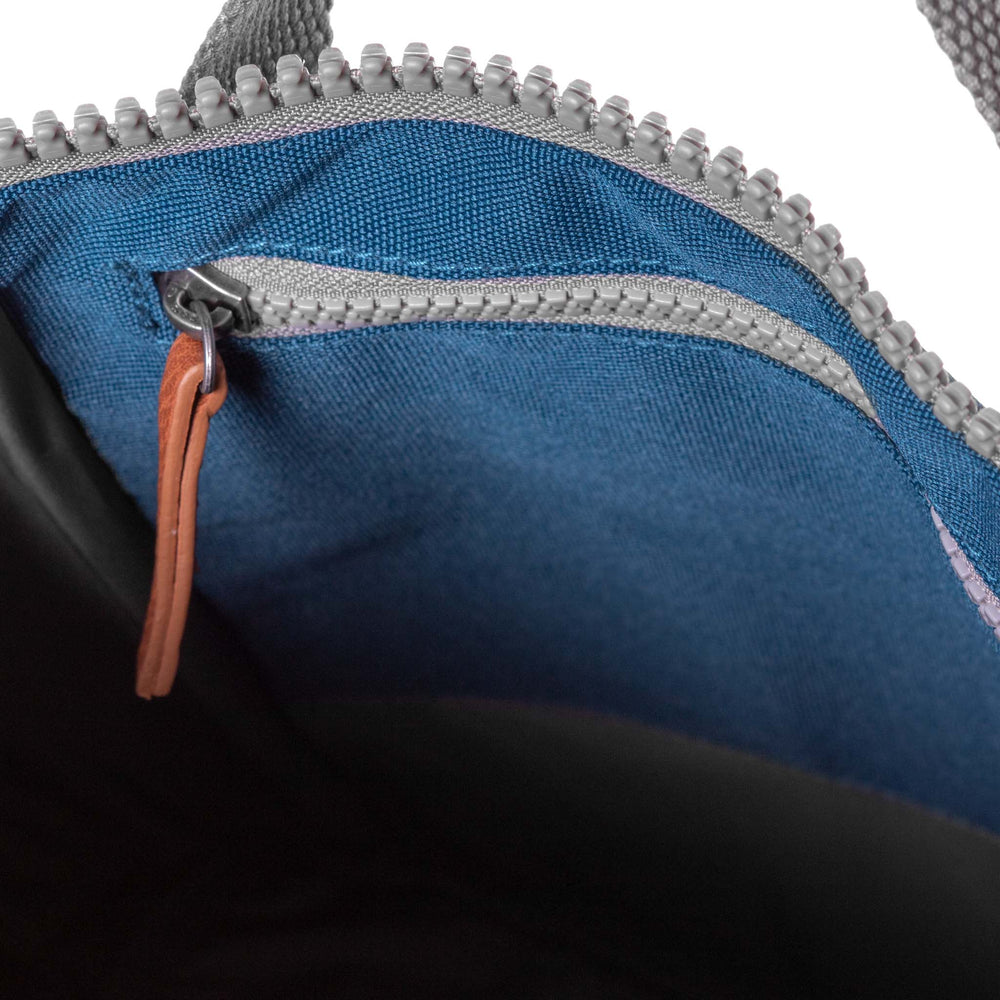 Roka London Finchley Sustainable Canvas Rucksack, Marine