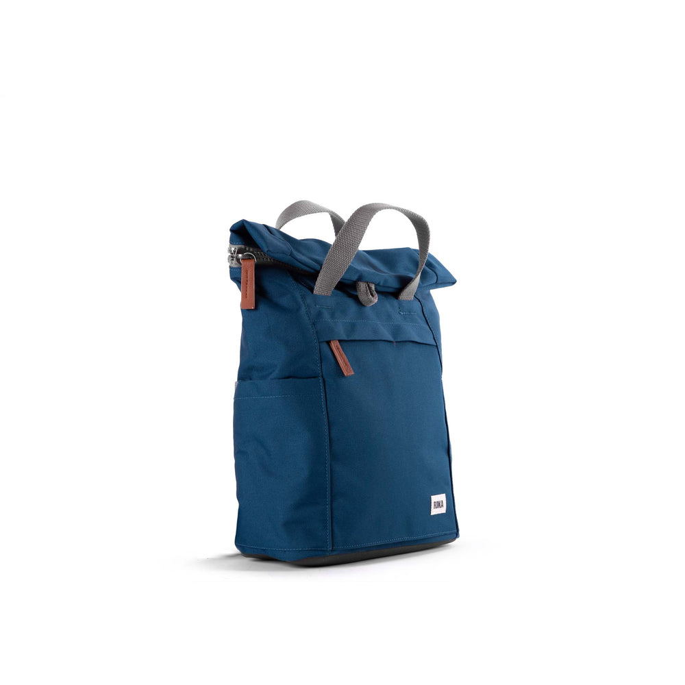 Roka London Finchley Sustainable Canvas Rucksack, Marine