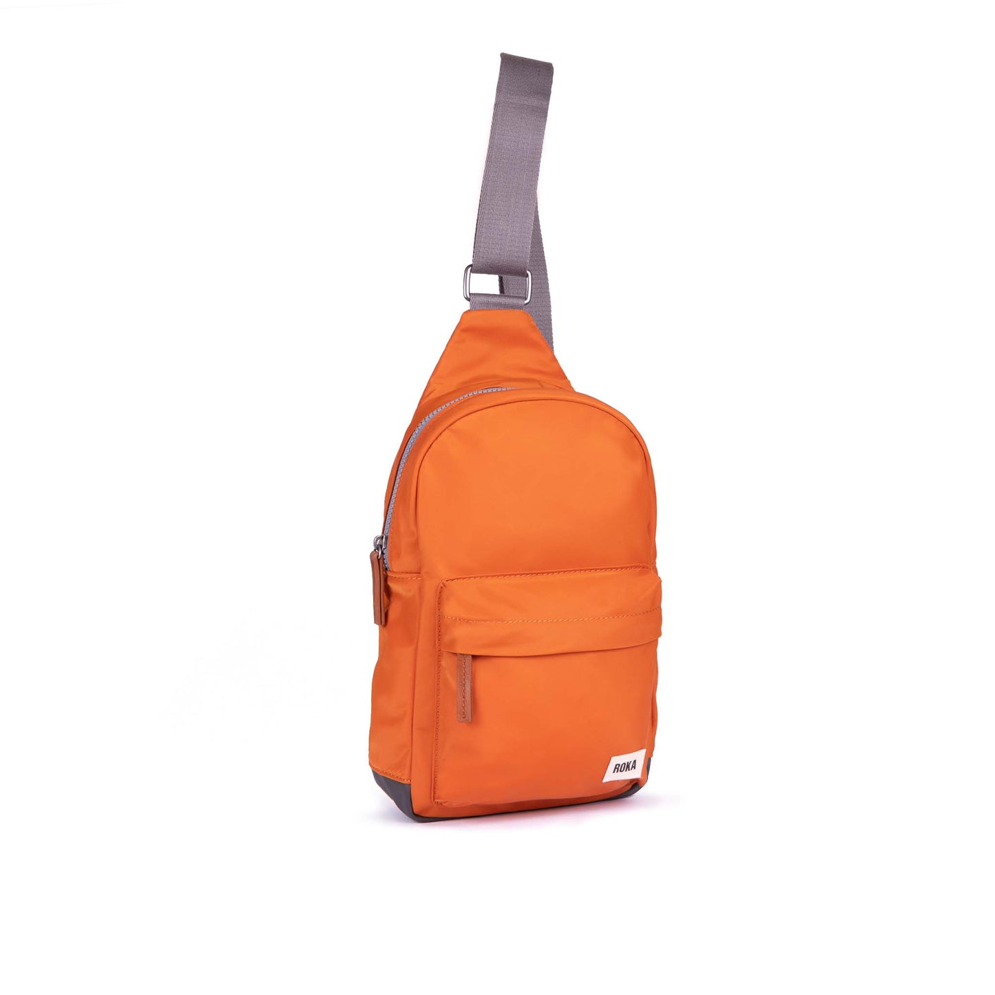 Roka London Willesden B Sustainable Crossbody Bag, Burnt Orange