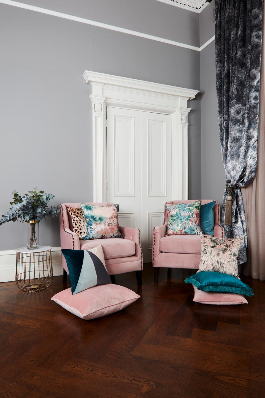 Scatter Box Babylon Cushion Teal/ Blush