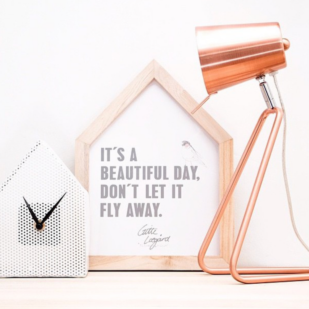 Leitmotiv Z Table Lamp, Copper