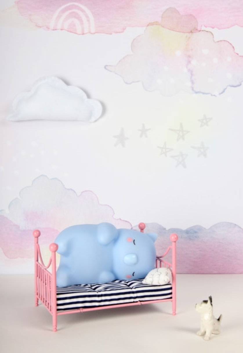 Teeny & Tiny Mini Wombat Night Light Blue