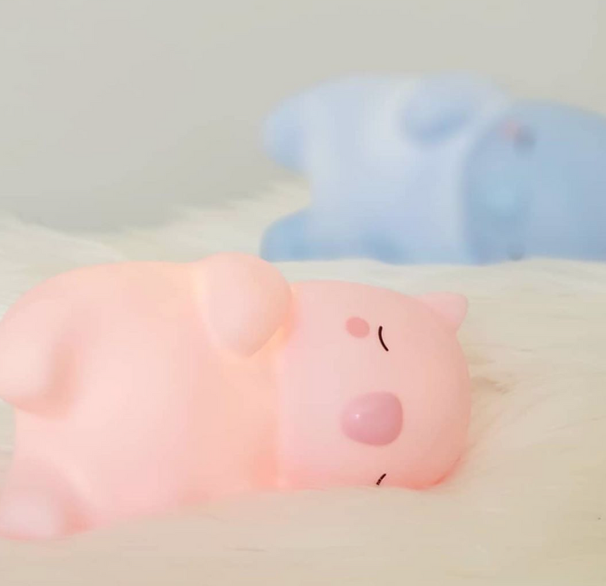 Teeny & Tiny Mini Wombat Night Light Blue