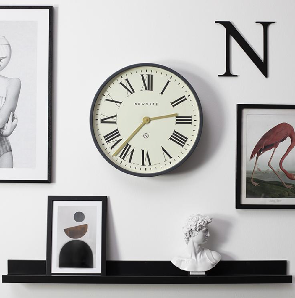 Newgate Mr Butler Wall Clock, Moonstone Grey