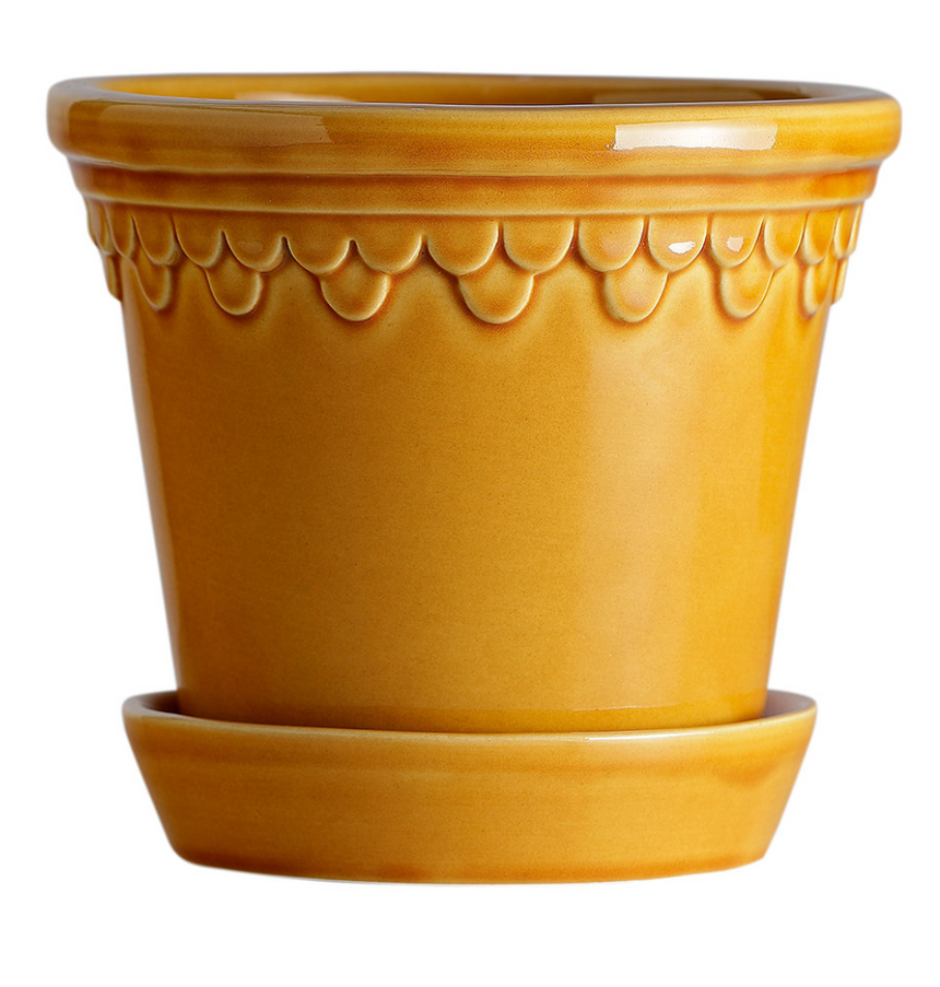 Bergs Potter Copenhagen Planter Yellow Amber