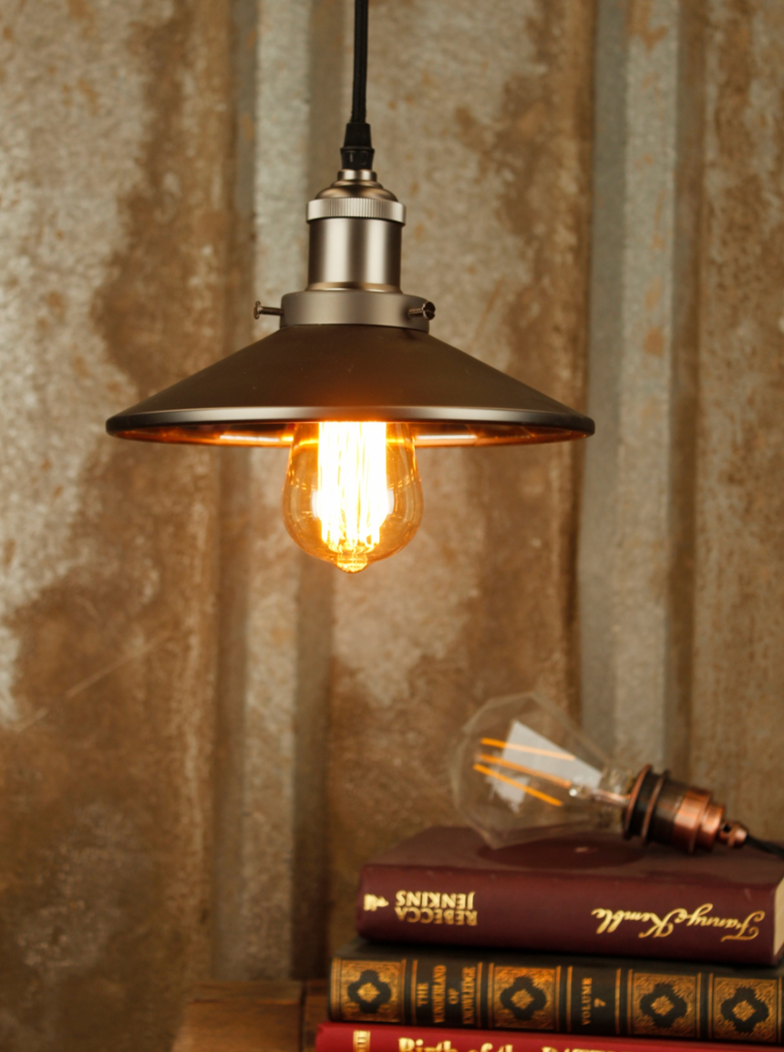 Antique Light  Pendant  Gun Metal