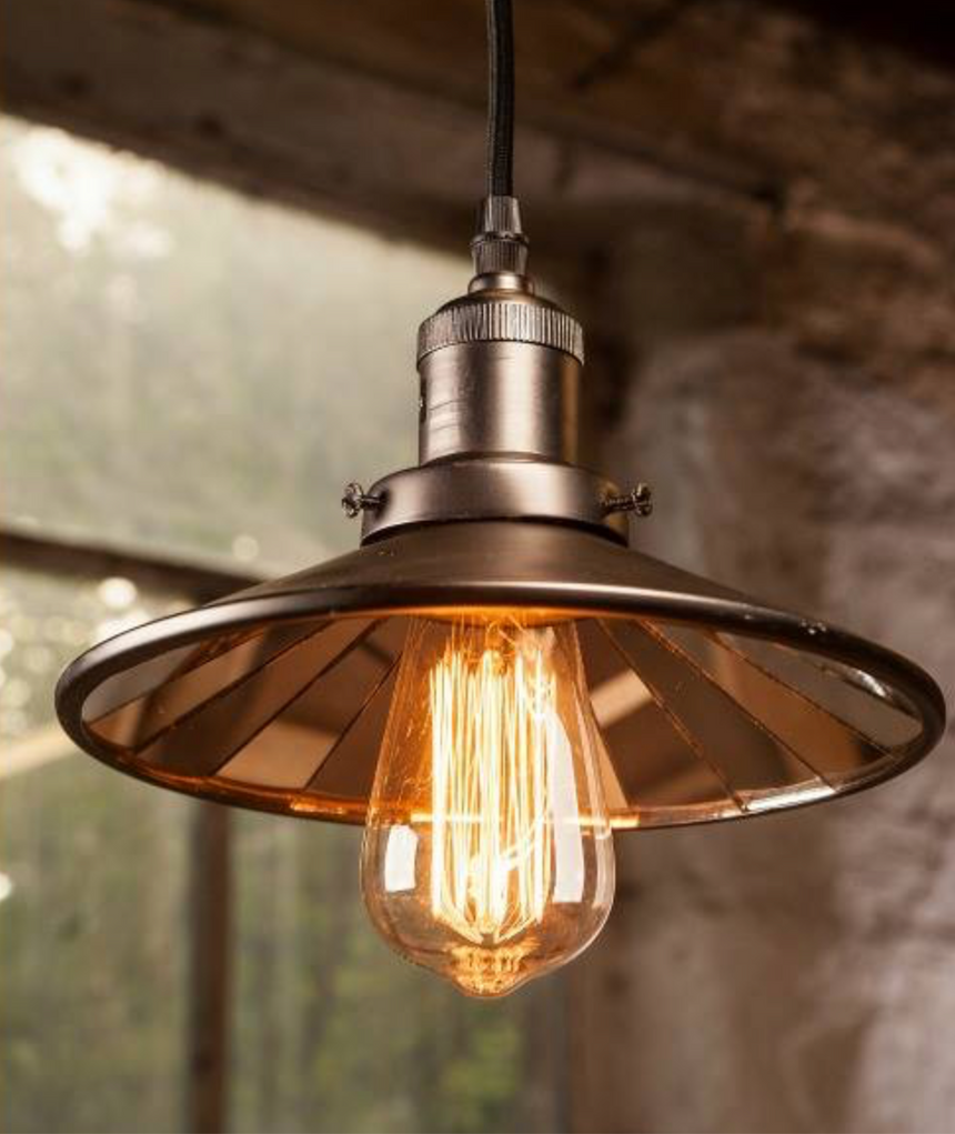 Antique Light  Pendant  Gun Metal