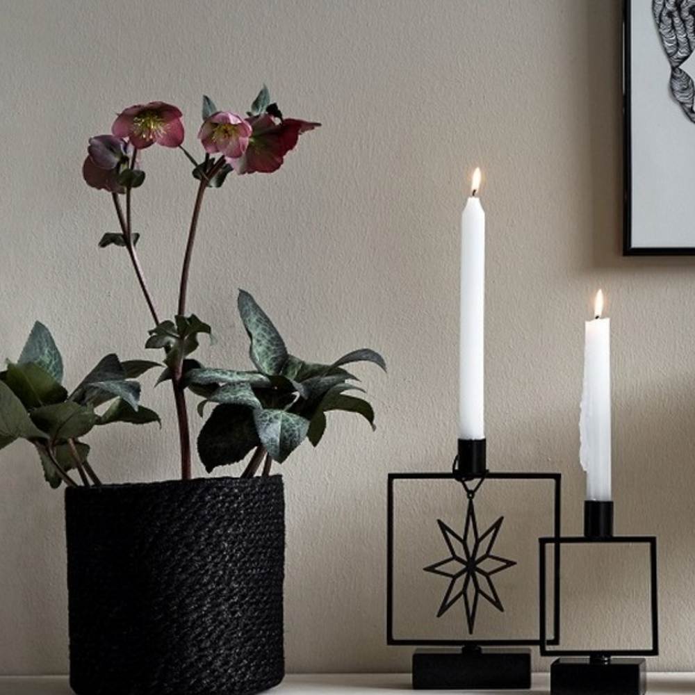 Nordal Jute Planter, Black