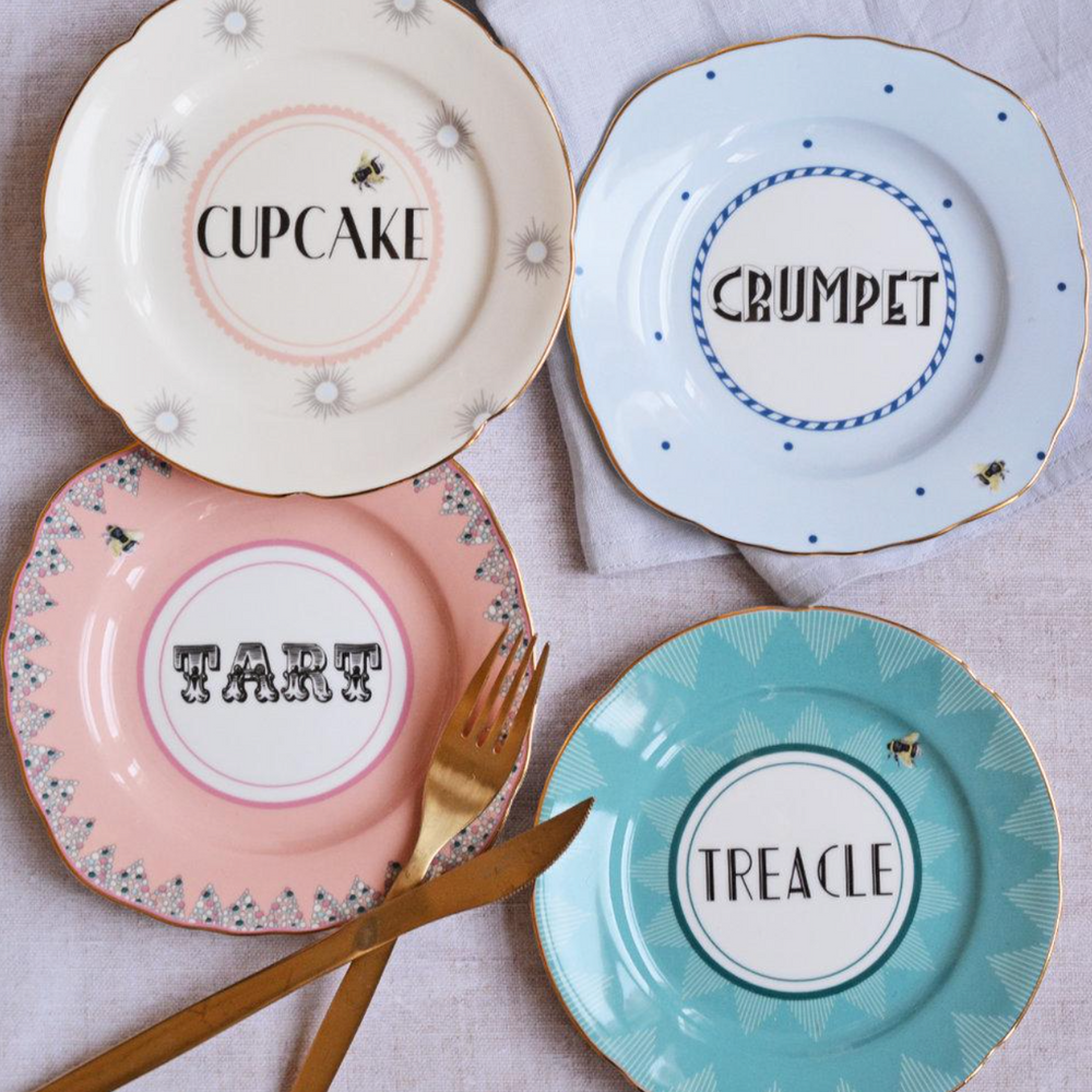 Yvonne Ellen Cheeky Tea Plates, Set Of 4