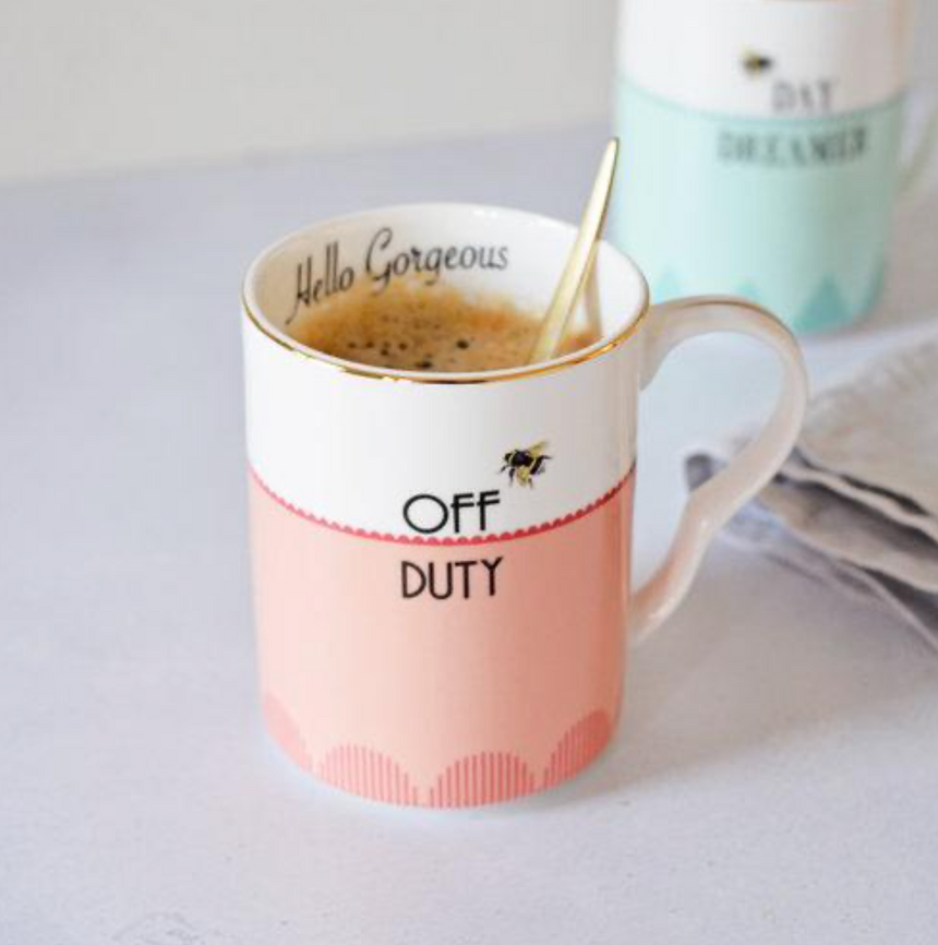 Yvonne Ellen Set Of 2 Mugs,  Off Duty/ Day Dreamer Mugs