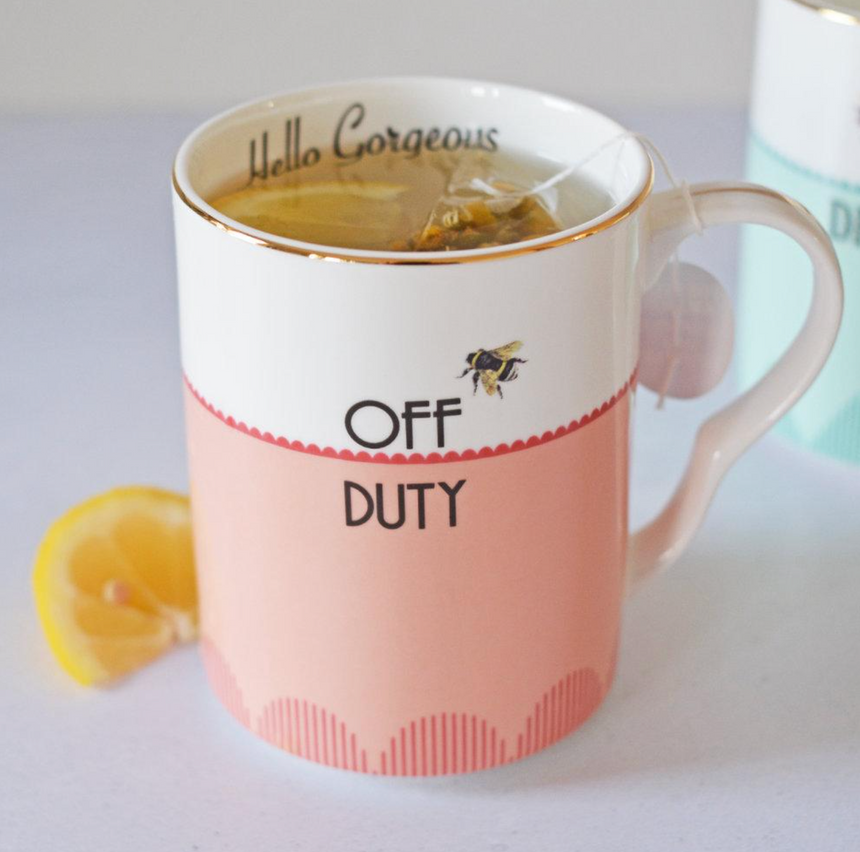 Yvonne Ellen Set Of 2 Mugs,  Off Duty/ Day Dreamer Mugs