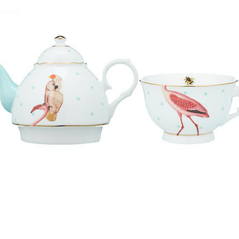 Yvonne Ellen Tea For One Set,  Flamingo