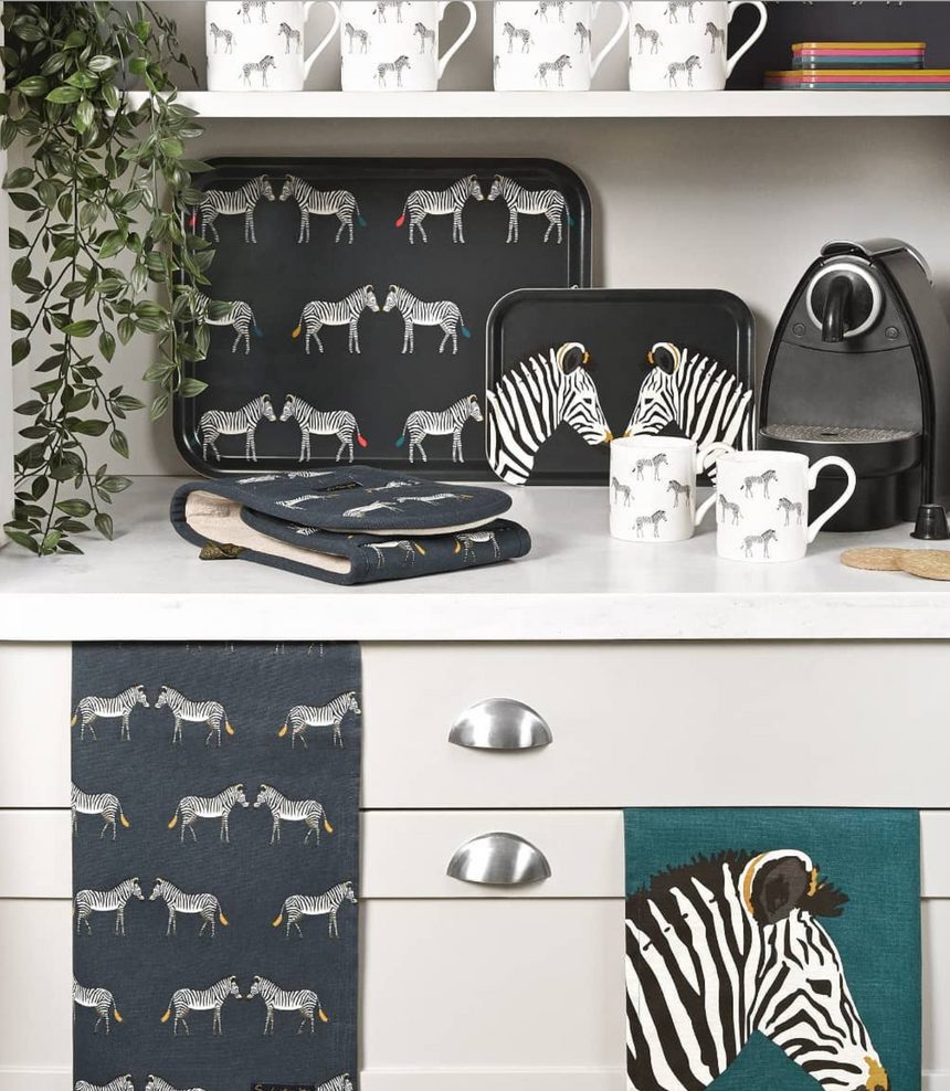 Sophie Allport Double Oven Glove Zebra