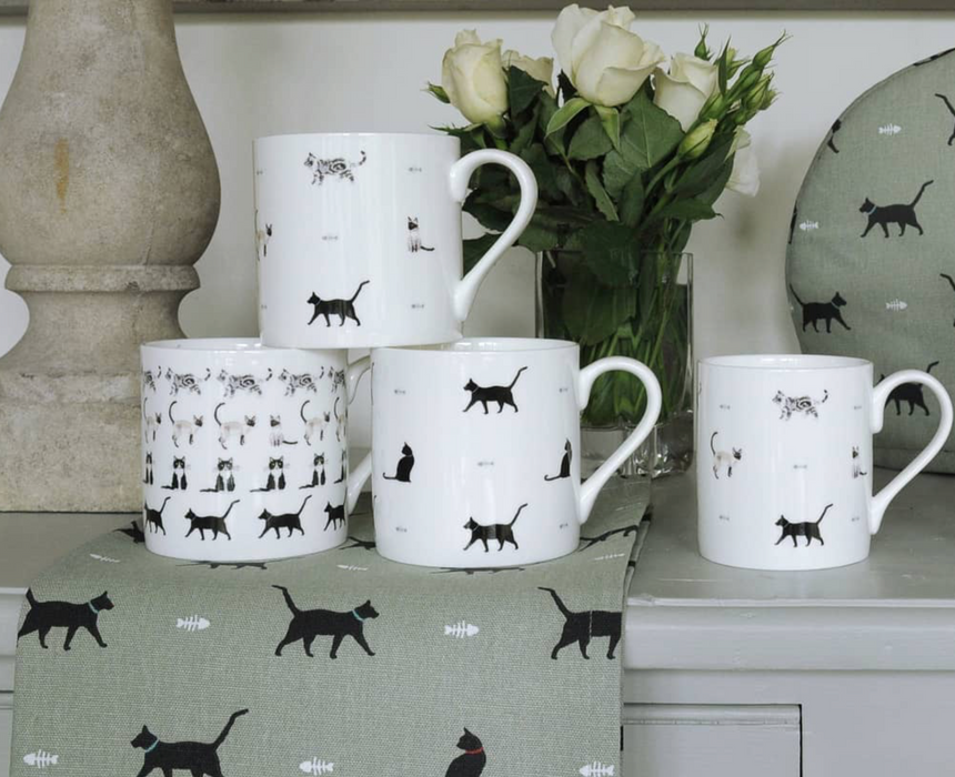 Sophie Allport Cats & Bones Mug