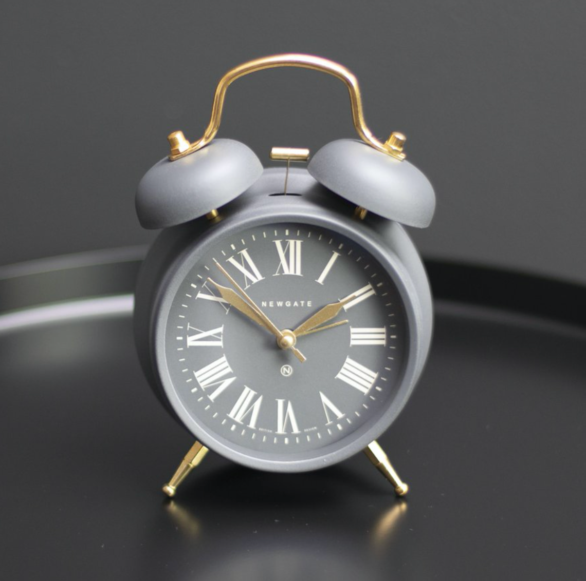 Newgate Post Alarm Clock , Moonstone Grey