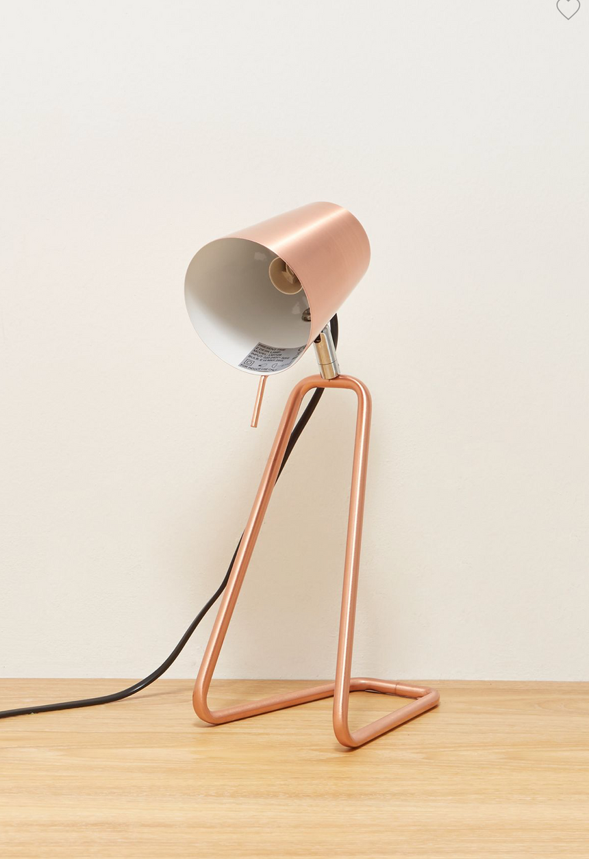 Leitmotiv Z Table Lamp, Copper