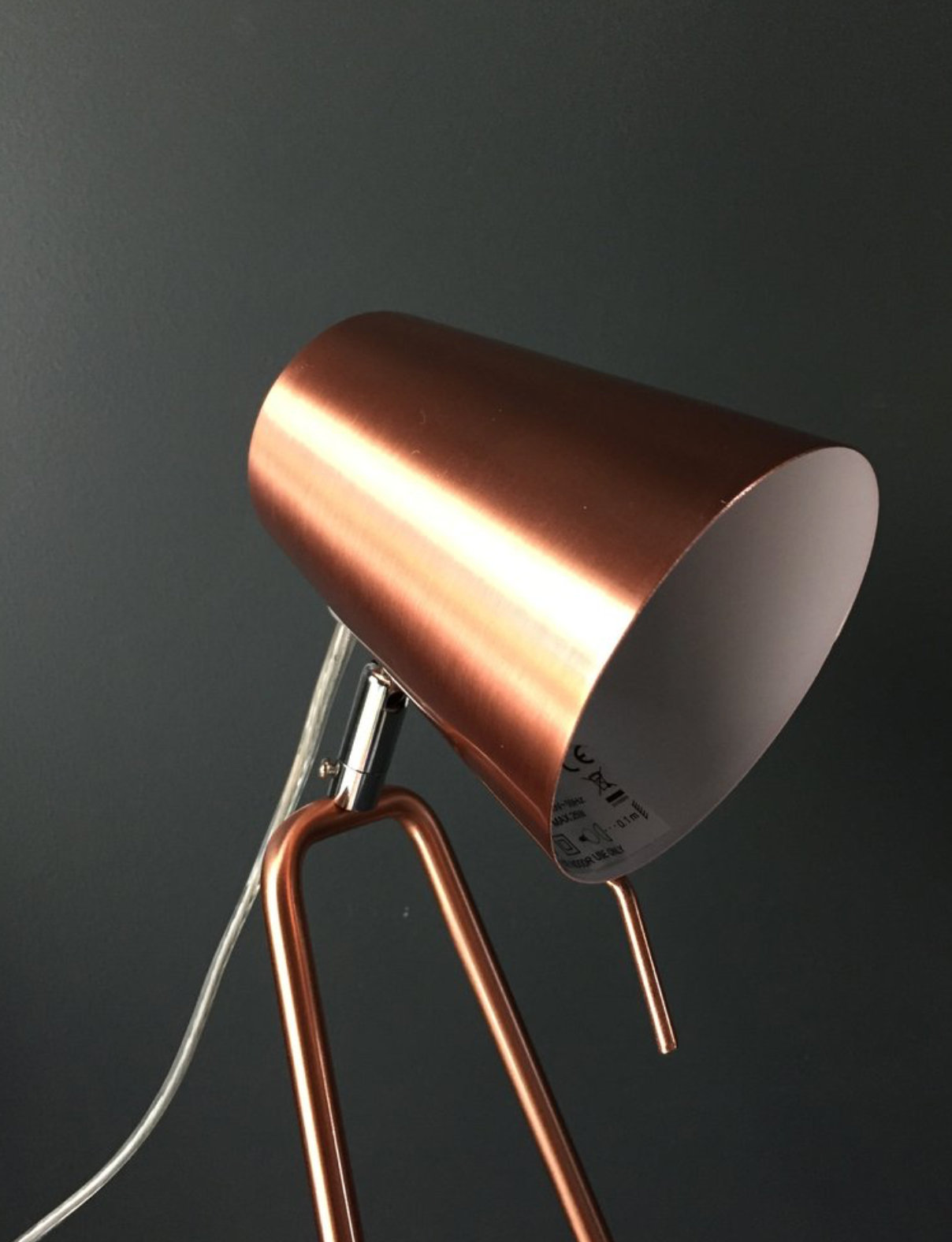 Leitmotiv Z Table Lamp, Copper