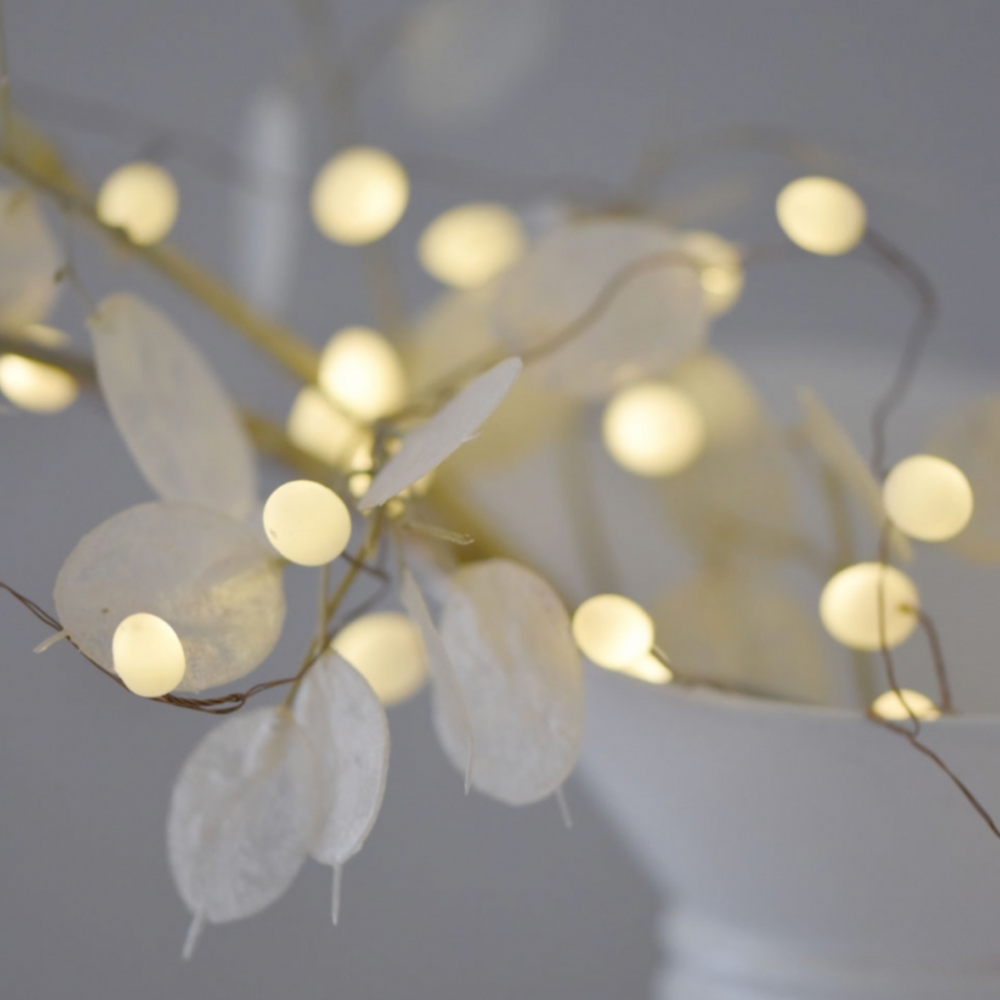 Teardrop Fairy Lights Opaque (Mains Powered)