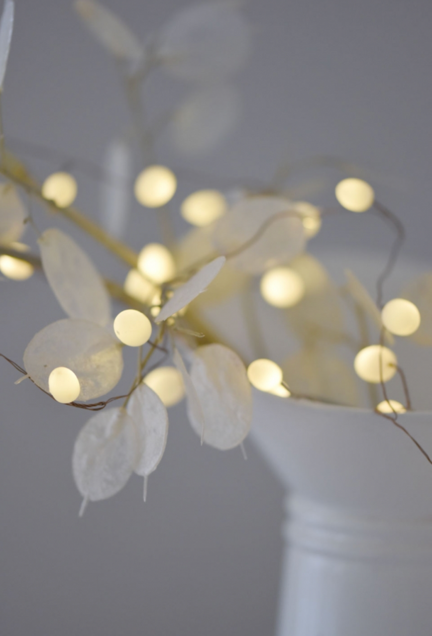 Teardrop Fairy Lights Opaque (Mains Powered)