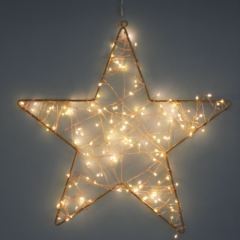 Cluster LED Fairy Lights Copper  (Battery Operated)