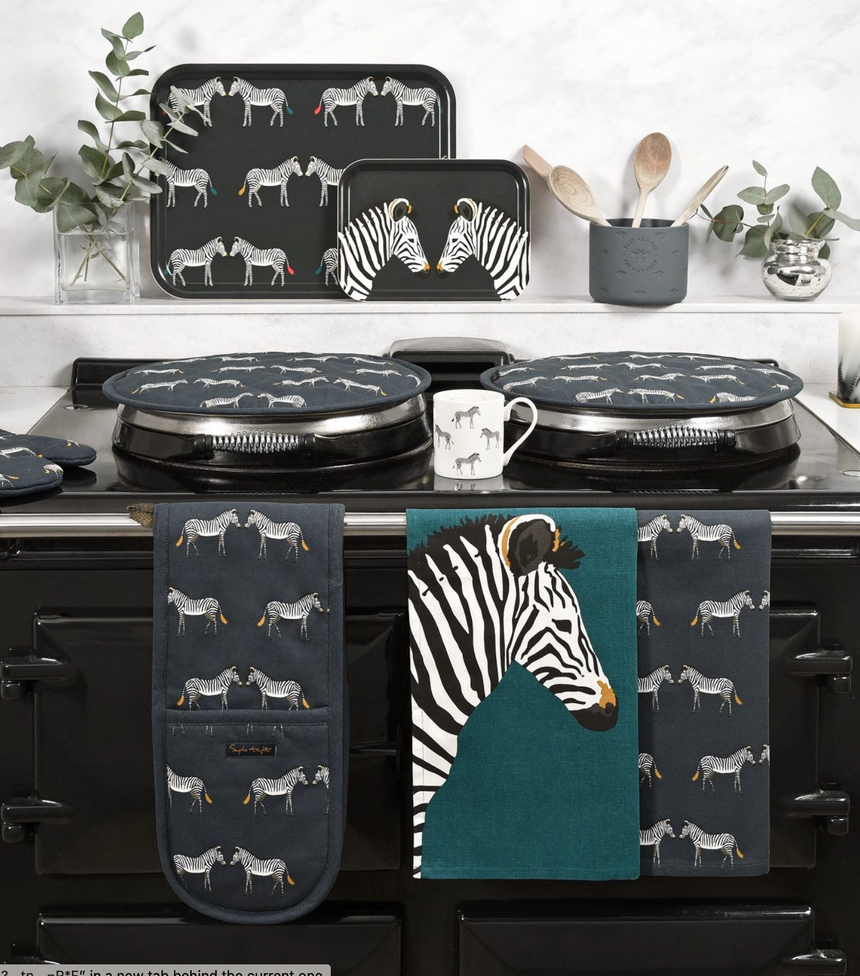 Sophie Allport Serving Tray Zebra, Large