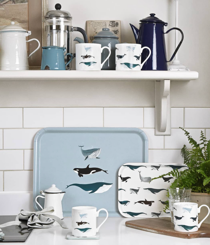 Sophie Allport  Large Mug, Whales Solo