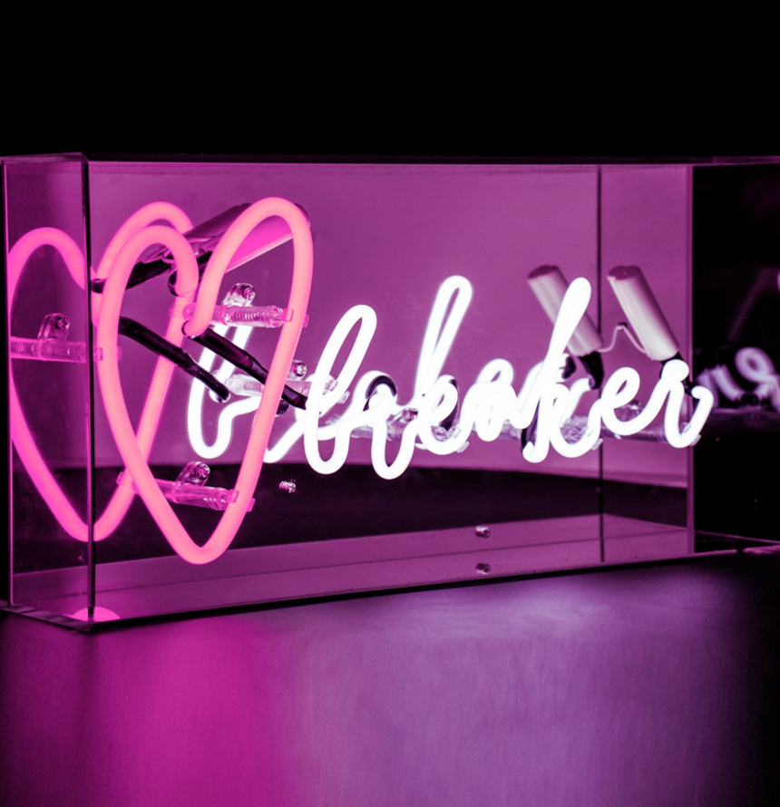 Locomocean Neon Box Sign, Heart Breaker