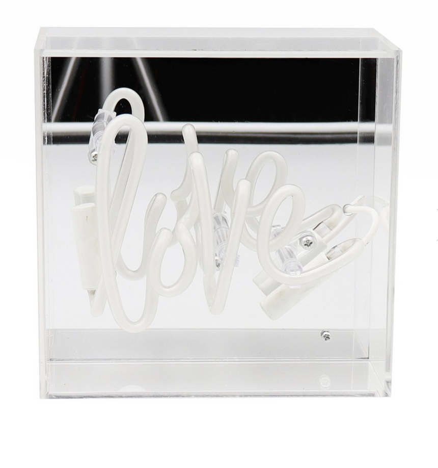 Locomocean Neon Box Sign, Mini Love