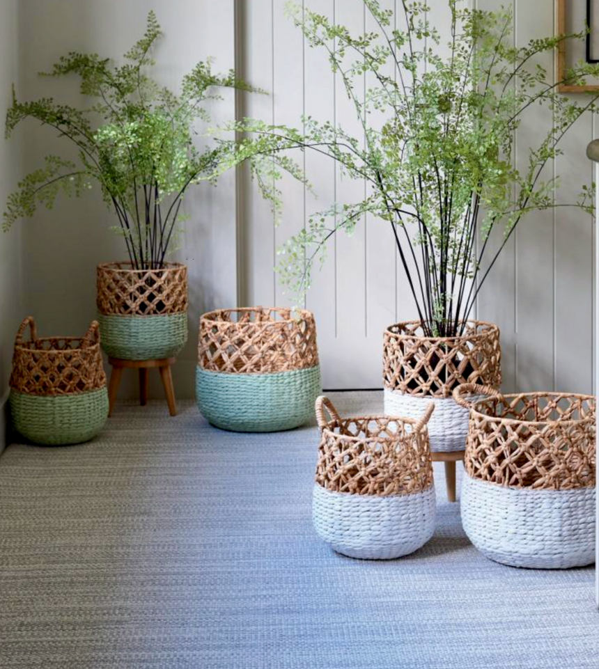 Parlane Living Lattice Pattern Planter White