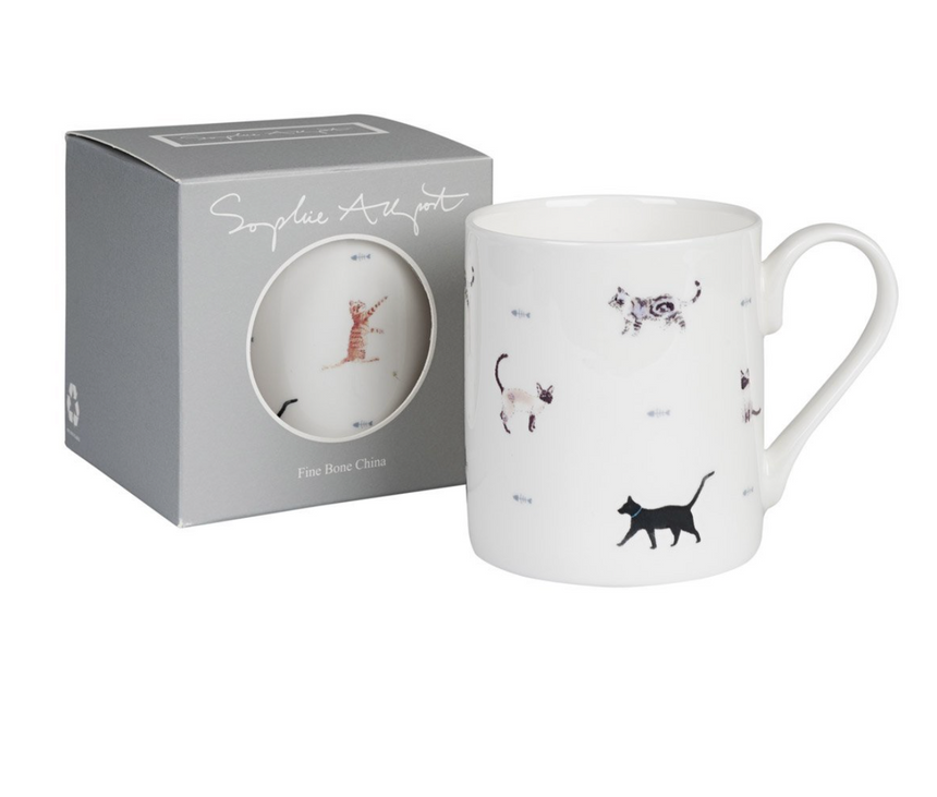 Sophie Allport Cats & Bones Mug