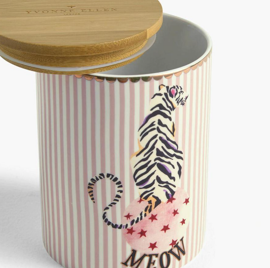 Yvonne Ellen Round Storage Jar Tiger