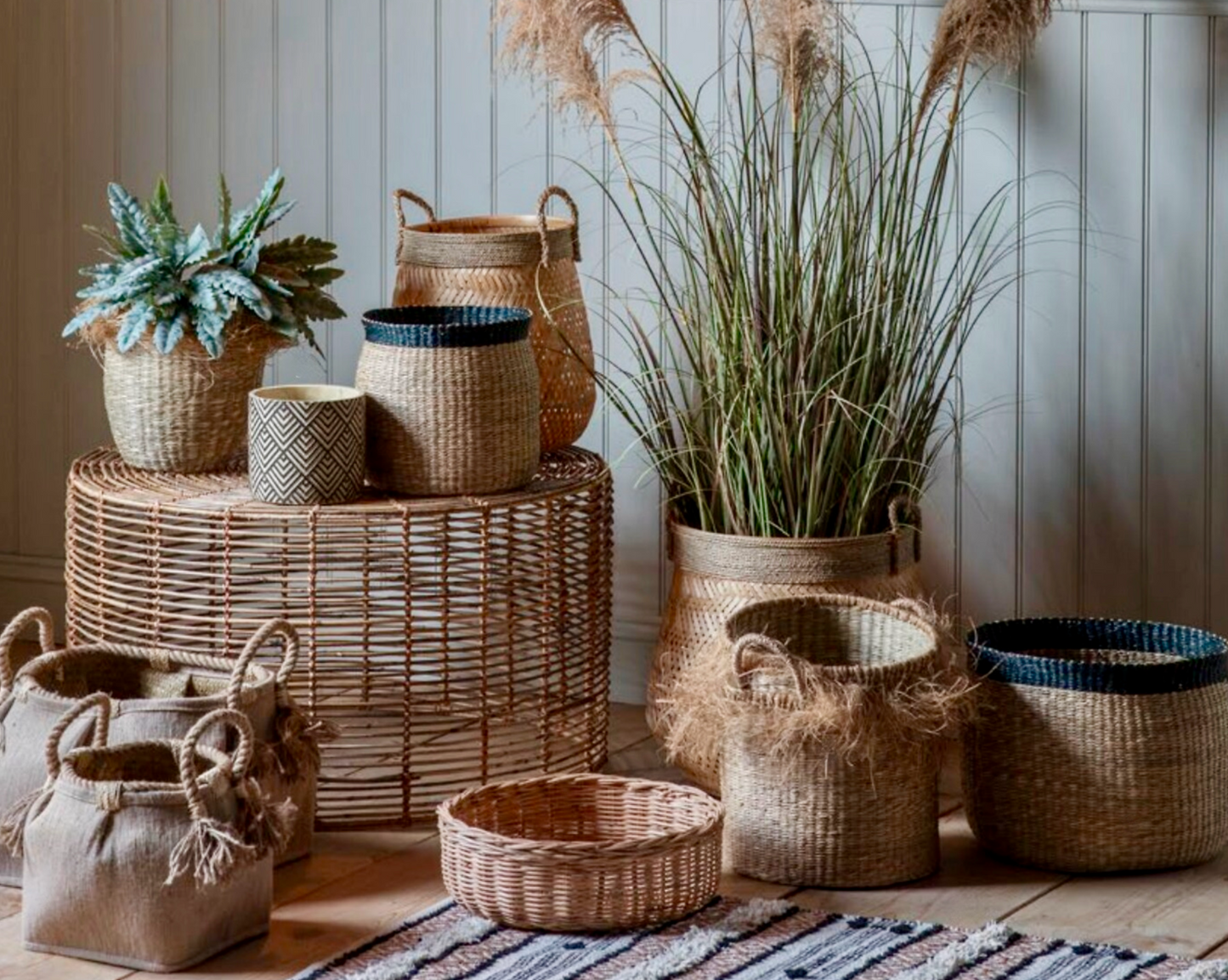 Basso Seagrass Basket Natural